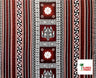 Poly Linen Fabric Fiji Turtle Border