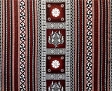 Poly Linen Fabric Fiji Turtle Border