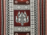 Poly Linen Fabric Fiji Turtle Border
