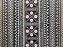 Fijian Tapa Polyester Fabric - Maroon Oak, Golden Brown, 36" X 56" (1 Yard)