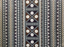 Polyester Tapa Fabric Fijian Print Maroon Oak