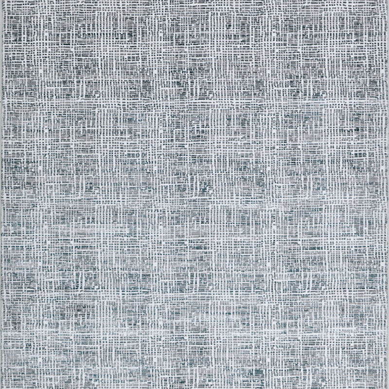 Z240A Polyester Fabric - Fresh Cream Rug With Green And Silver Geometric Accents, Green, Geometric, 5' 3" X 7' 6", 7' 9" X 10' 5", 10' X 13' (1 Rug)