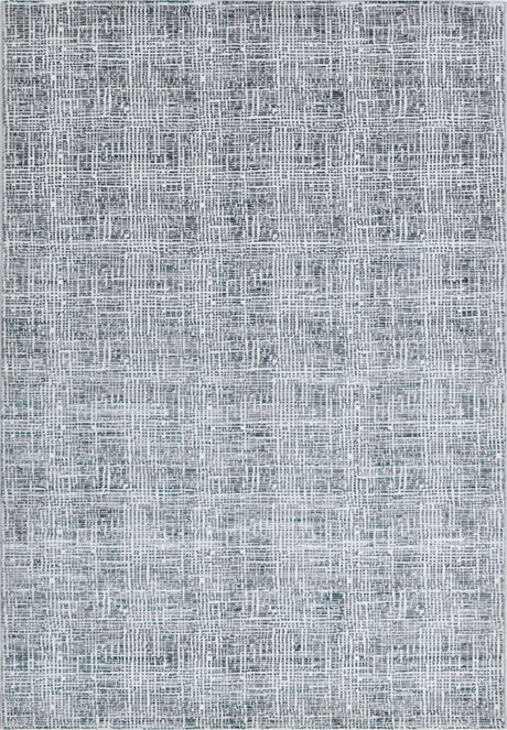 Z240A Polyester Fabric - Fresh Cream Rug With Green And Silver Geometric Accents, Green, Geometric, 5' 3" X 7' 6", 7' 9" X 10' 5", 10' X 13' (1 Rug)