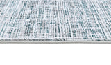 Z240A Polyester Fabric - Fresh Cream Rug With Green And Silver Geometric Accents, Green, Geometric, 5' 3" X 7' 6", 7' 9" X 10' 5", 10' X 13' (1 Rug)
