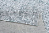 Z240A Polyester Fabric - Fresh Cream Rug With Green And Silver Geometric Accents, Green, Geometric, 5' 3" X 7' 6", 7' 9" X 10' 5", 10' X 13' (1 Rug)