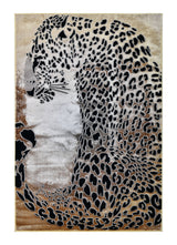 Luxury Soft-Touch Polyester Fabric - Bronze, Metallic Copper And Black Cheetah Print, 5' 3" X 7' 6", 7' 9" X 10' 5", 10' X 13' (1 Unit)