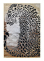 Luxury Soft-Touch Polyester Fabric - Bronze, Metallic Copper And Black Cheetah Print, 5' 3" X 7' 6", 7' 9" X 10' 5", 10' X 13' (1 Unit)