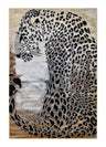 Luxury Soft-Touch Polyester Fabric - Bronze, Metallic Copper And Black Cheetah Print, 5' 3" X 7' 6", 7' 9" X 10' 5", 10' X 13' (1 Unit)