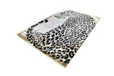 Luxury Soft-Touch Polyester Fabric - Bronze, Metallic Copper And Black Cheetah Print, 5' 3" X 7' 6", 7' 9" X 10' 5", 10' X 13' (1 Unit)