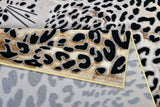 Luxury Soft-Touch Polyester Fabric - Bronze, Metallic Copper And Black Cheetah Print, 5' 3" X 7' 6", 7' 9" X 10' 5", 10' X 13' (1 Unit)