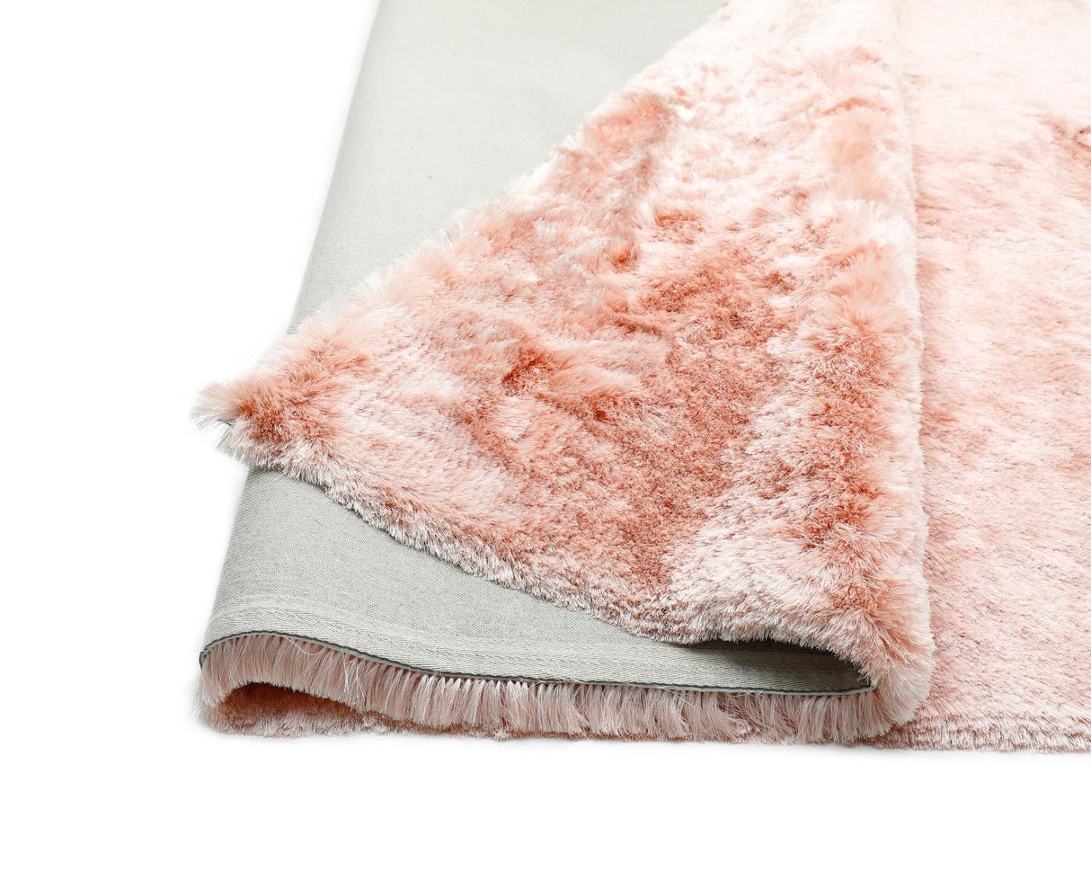 Brisa Shag Viscose Polyester Fabric - Powder Pink, Solid Two Tone, 2" Pile Height (1 Unit)