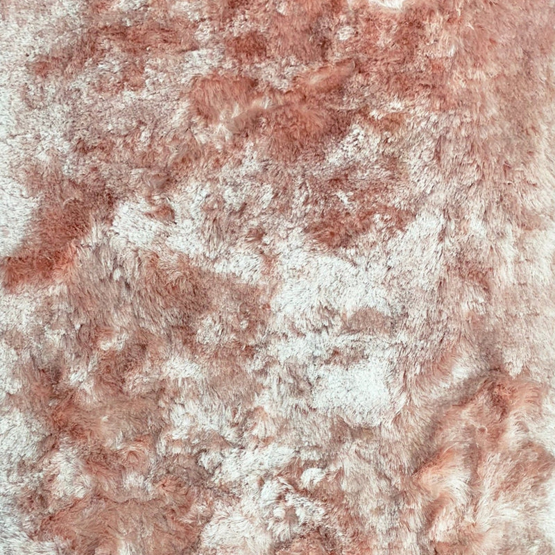 Brisa Shag Viscose Polyester Fabric - Powder Pink, Solid Two Tone, 2" Pile Height (1 Unit)