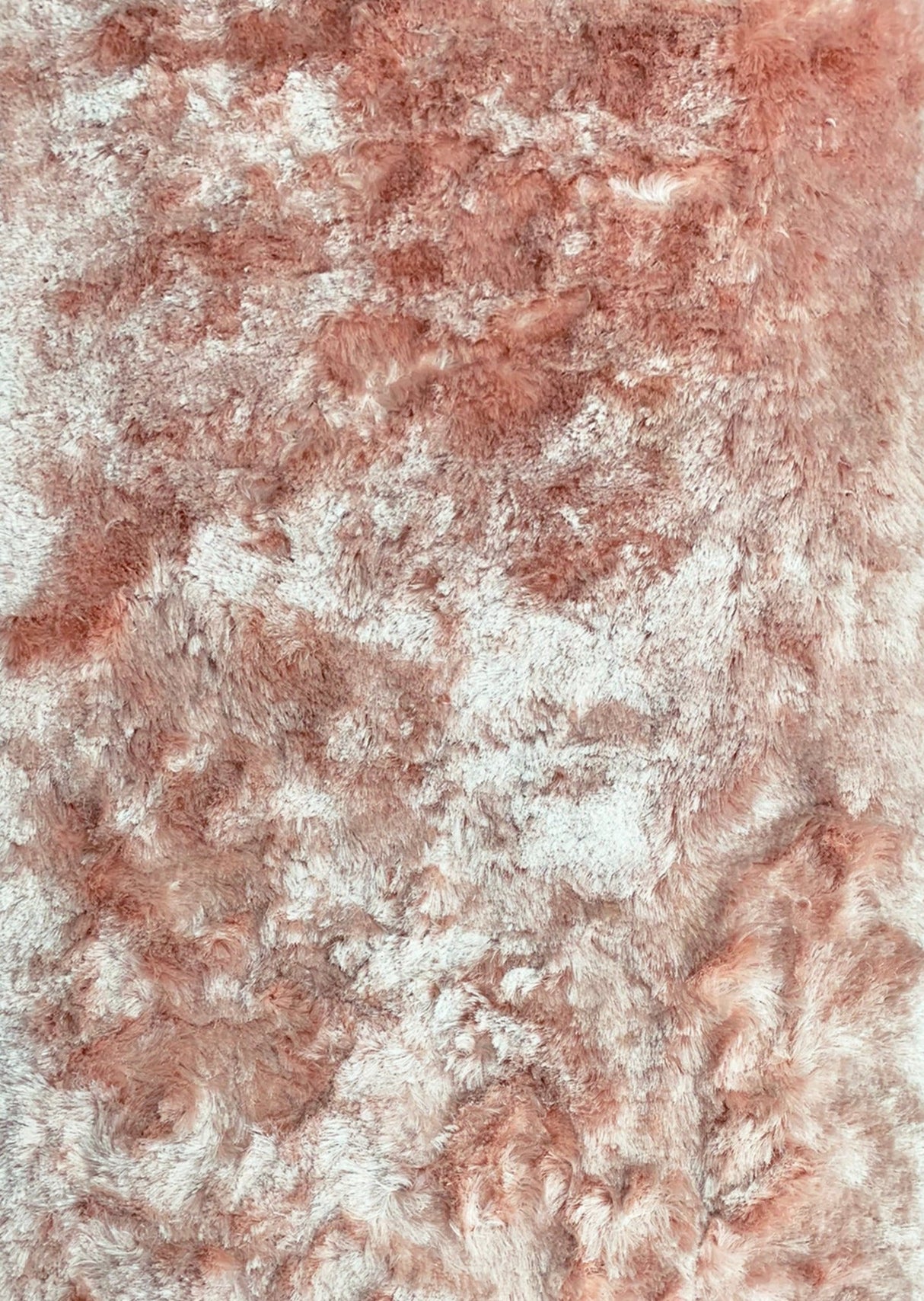 Brisa Shag Viscose Polyester Fabric - Powder Pink, Solid Two Tone, 2" Pile Height (1 Unit)