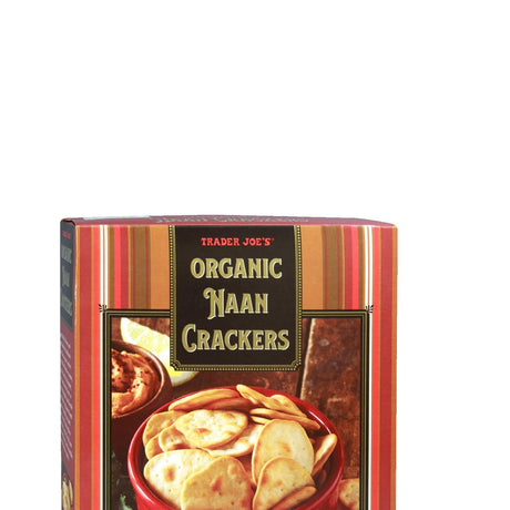 Trader Joe's Organic Naan Crackers Perfect for Dipping 10 Oz
