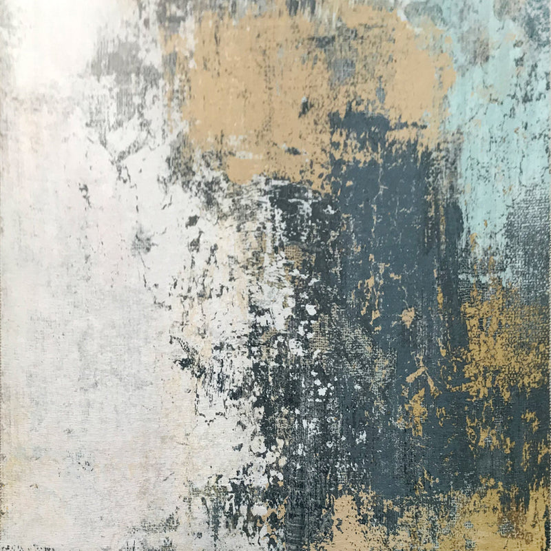 Dark Beige Tones Vintage Print Design Area Rug - Gold Vintage Print, 7'6" X 10'3" (1 Piece)