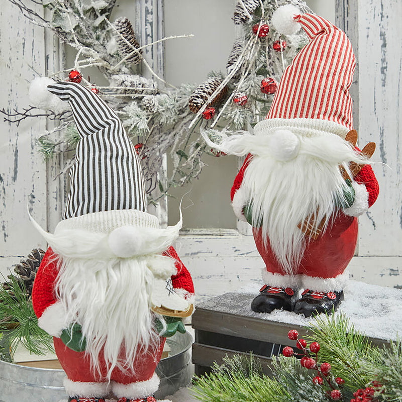 13” Resin Santa Gnome Figurine
