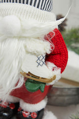 13” Resin Santa Gnome Figurine