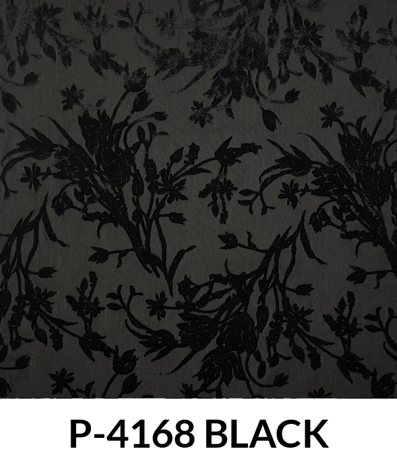 Printed Burnt-Out Velvet Floral VLA2633 Velvet Fabric - Floral Print