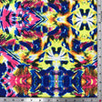 Primary Kaleidoscope Printed Nylon Spandex Fabric - Multicolor Kaleidoscope Print, 55/56" Width (1 Yard)