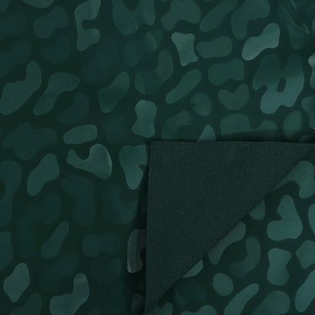 Prowl Polyester Spandex Slick Vinyl Fabric - Leopard Print, 54" Width (1 Yard)