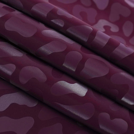 Prowl Polyester Spandex Slick Vinyl Fabric - Leopard Print, 54" Width (1 Yard)