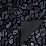 Prowl Polyester Spandex Slick Vinyl Fabric - Leopard Print, 54" Width (1 Yard)