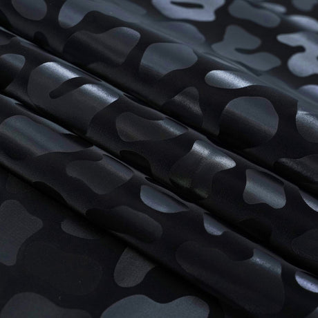 Prowl Polyester Spandex Slick Vinyl Fabric - Leopard Print, 54" Width (1 Yard)