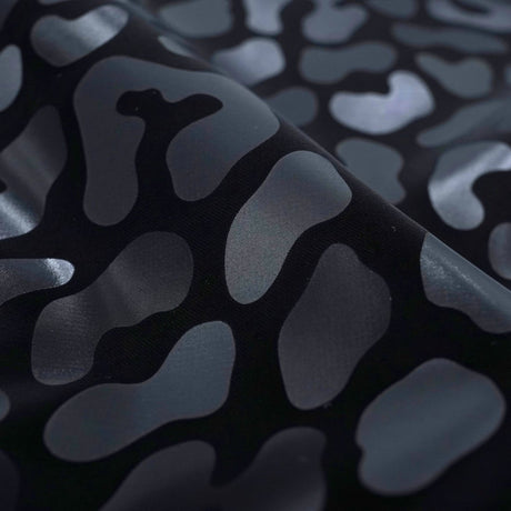 Prowl Polyester Spandex Slick Vinyl Fabric - Leopard Print, 54" Width (1 Yard)