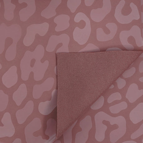 Prowl Polyester Spandex Slick Vinyl Fabric - Leopard Print, 54" Width (1 Yard)