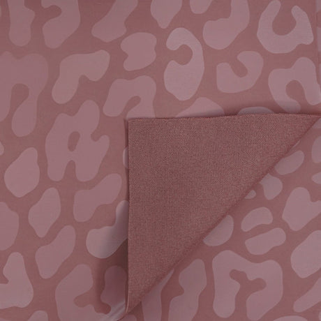Prowl Polyester Spandex Slick Vinyl Fabric - Leopard Print, 54" Width (1 Yard)
