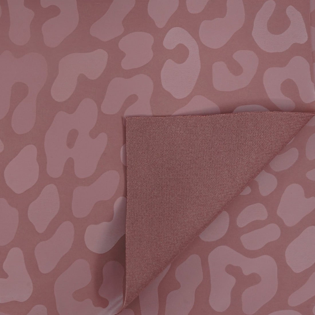 Slick Vinyl Leopard Print Stretch Fabric