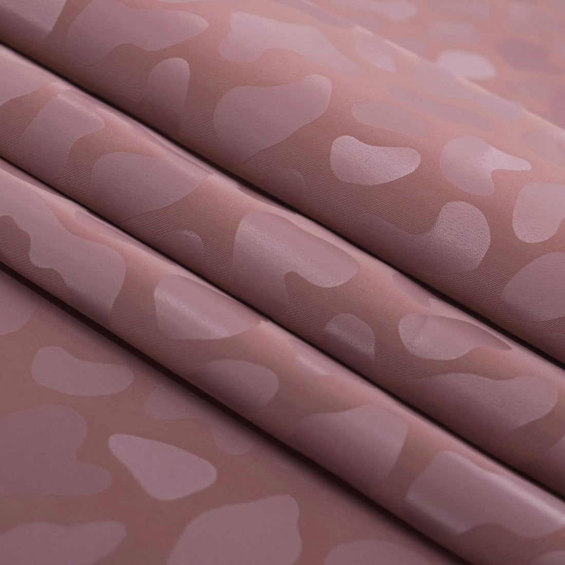 Slick Vinyl Leopard Print Stretch Fabric