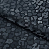 Slick Vinyl Leopard Print Stretch Fabric