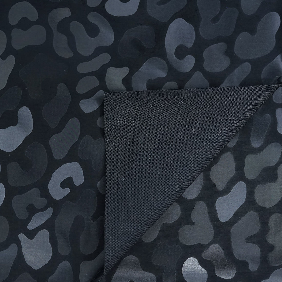 Slick Vinyl Leopard Print Stretch Fabric