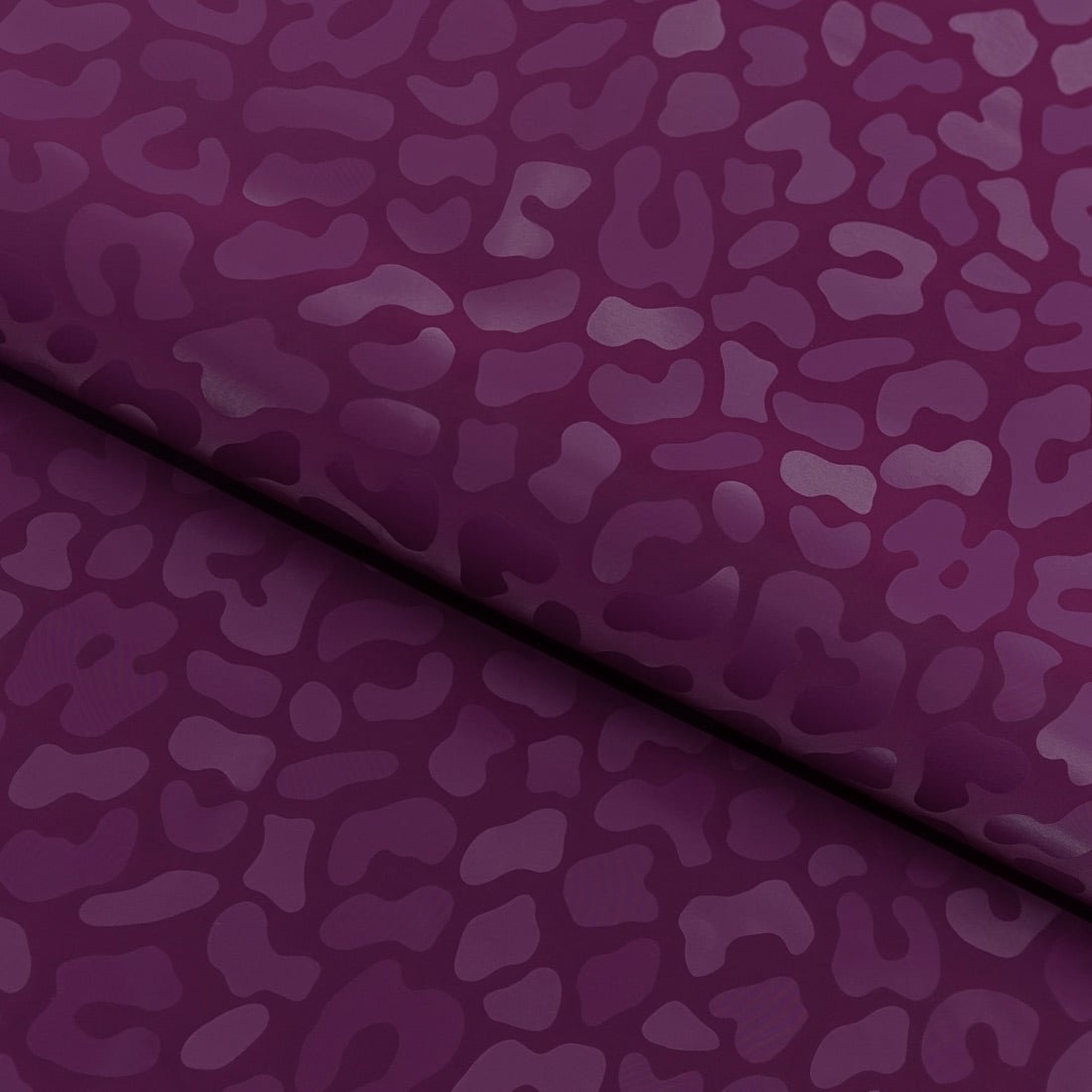 Slick Vinyl Leopard Print Stretch Fabric