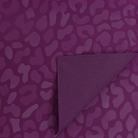 Prowl Polyester Spandex Slick Vinyl Fabric - Leopard Print, 54" Width (1 Yard)