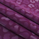 Slick Vinyl Leopard Print Stretch Fabric