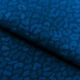 Prowl Polyester Spandex Slick Vinyl Fabric - Leopard Print, 54" Width (1 Yard)