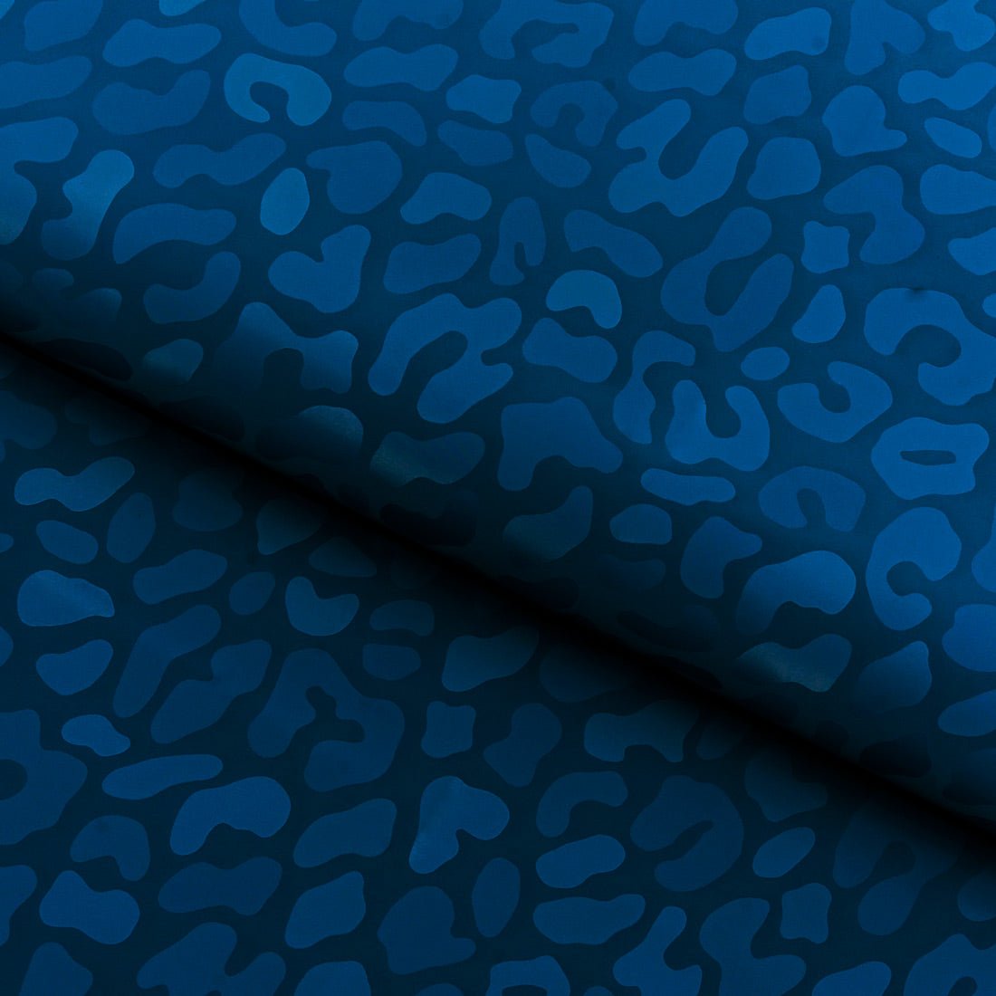 Slick Vinyl Leopard Print Stretch Fabric