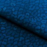 Slick Vinyl Leopard Print Stretch Fabric