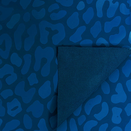 Prowl Polyester Spandex Slick Vinyl Fabric - Leopard Print, 54" Width (1 Yard)