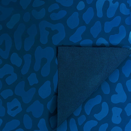 Prowl Polyester Spandex Slick Vinyl Fabric - Leopard Print, 54" Width (1 Yard)
