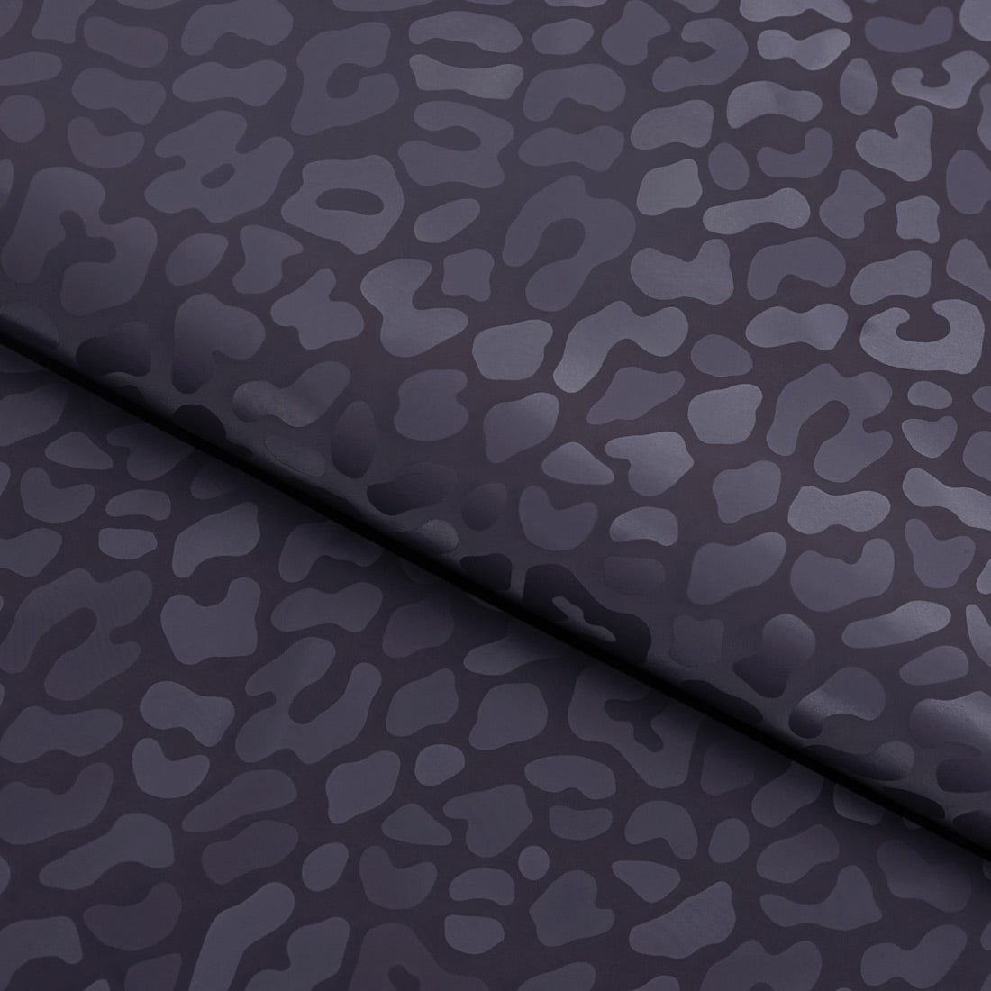 Prowl Polyester Spandex Slick Vinyl Fabric - Leopard Print, 54" Width (1 Yard)