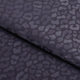 Prowl Polyester Spandex Slick Vinyl Fabric - Leopard Print, 54" Width (1 Yard)