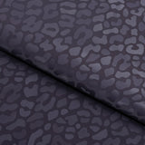 Slick Vinyl Leopard Print Stretch Fabric