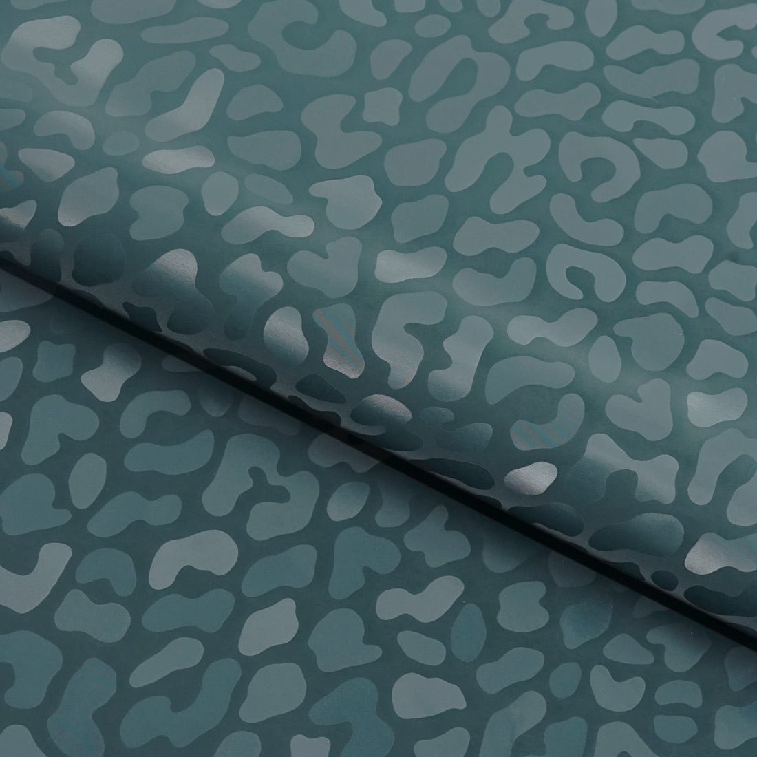 Slick Vinyl Leopard Print Stretch Fabric