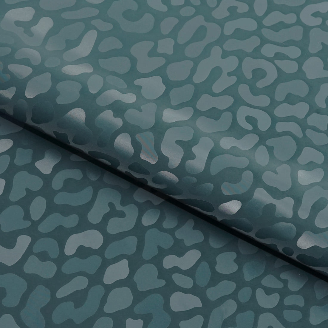 Prowl Polyester Spandex Slick Vinyl Fabric - Leopard Print, 54" Width (1 Yard)