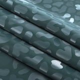 Slick Vinyl Leopard Print Stretch Fabric