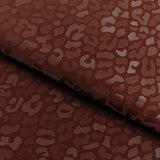Slick Vinyl Leopard Print Stretch Fabric