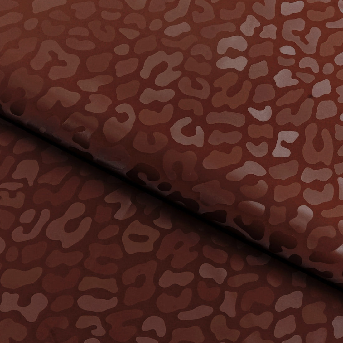 Prowl Polyester Spandex Slick Vinyl Fabric - Leopard Print, 54" Width (1 Yard)
